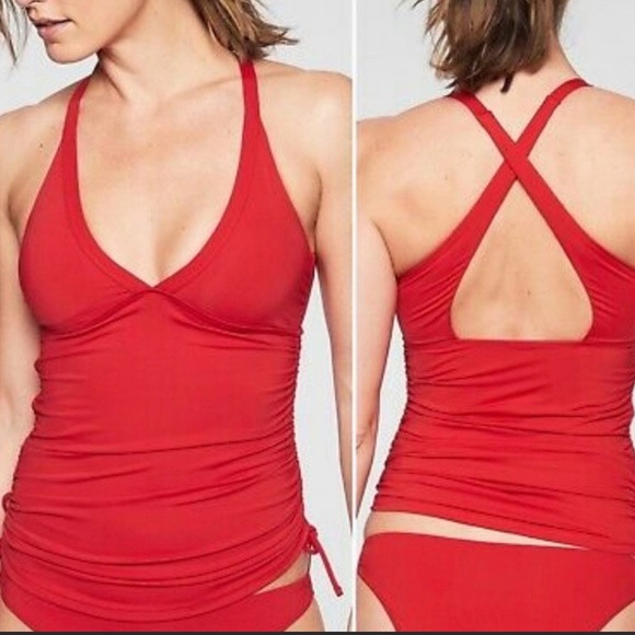 Athleta Other - NWT Athleta Side Scrunch Tankini top Sz Small